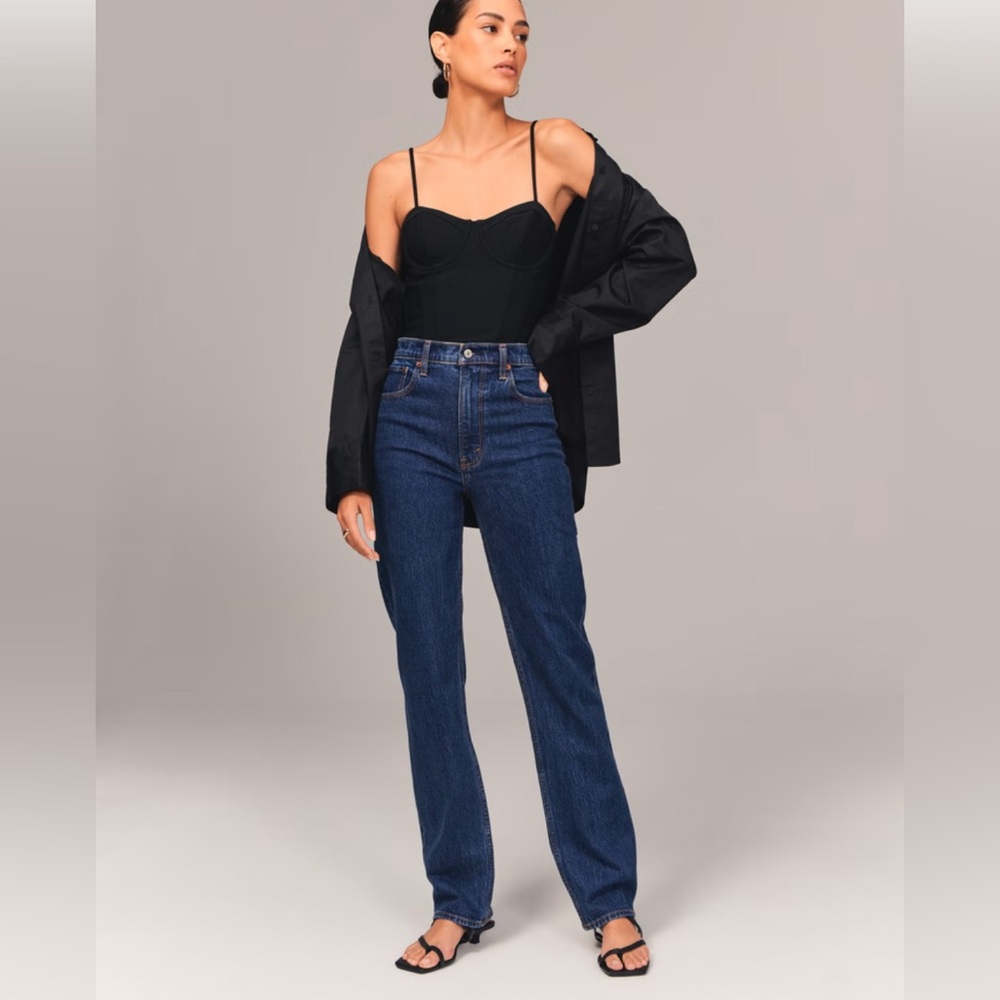 COPY- Abercrombie & Fitch ultra high rise jeans, 90s straight 26R